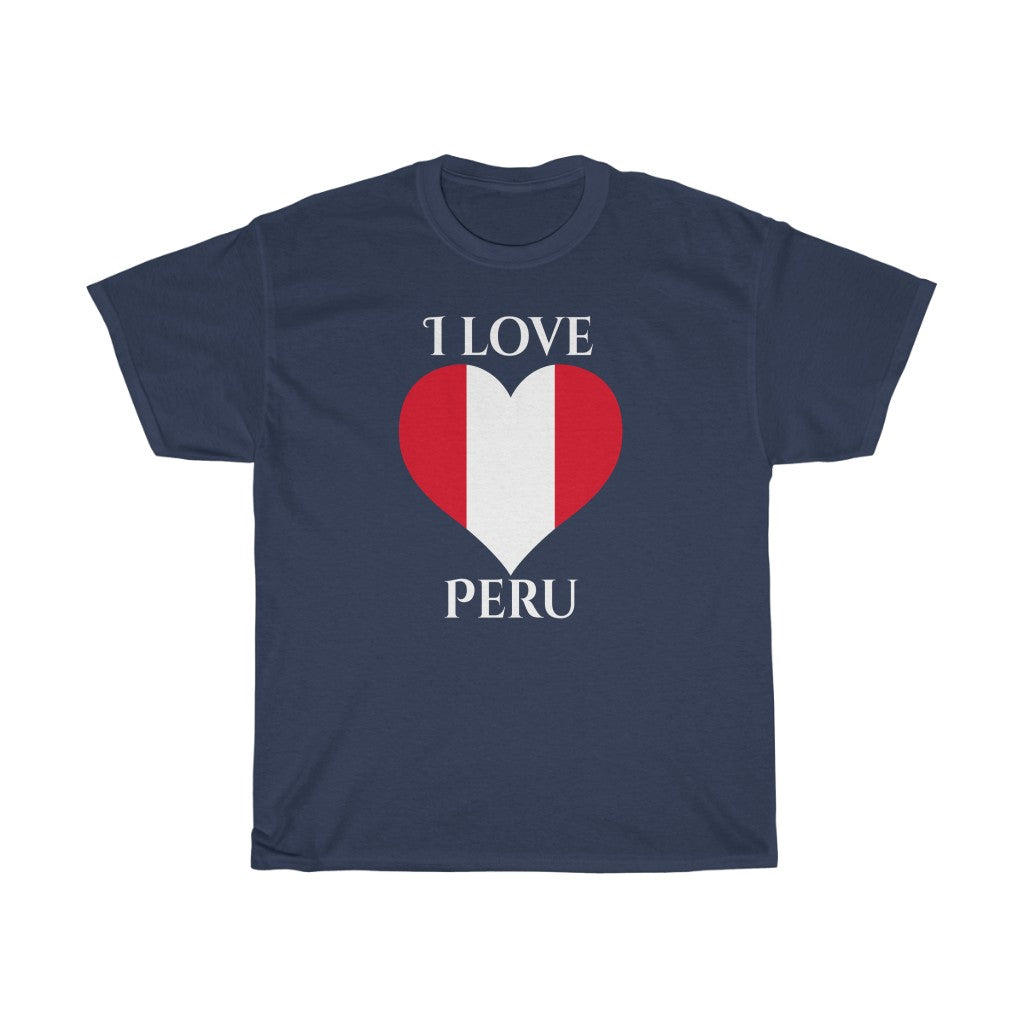 Peru Heart Flag Standard Tee 2 - Unisex