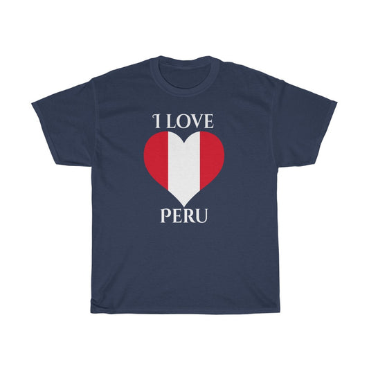 Peru Heart Flag Standard Tee 2 - Unisex