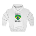 Brazil Heart Flag Hoodie Sweatshirt 1 - Unisex