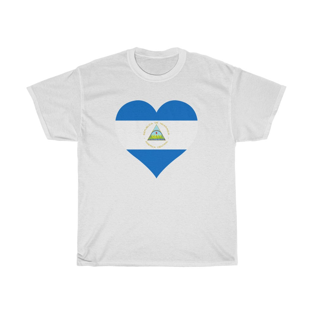 Nicaragua Heart Flag Standard Tee - Unisex
