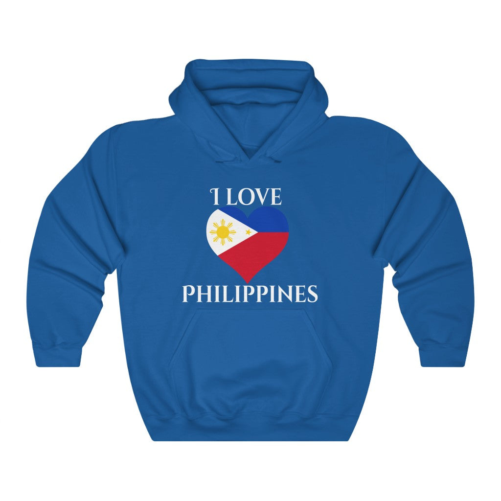 Philippines Heart Flag Hoodie Sweatshirt 2 - Unisex