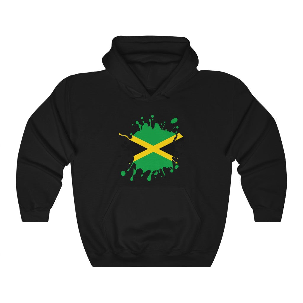 Jamaica Splat Flag Hoodie Sweatshirt - Unisex