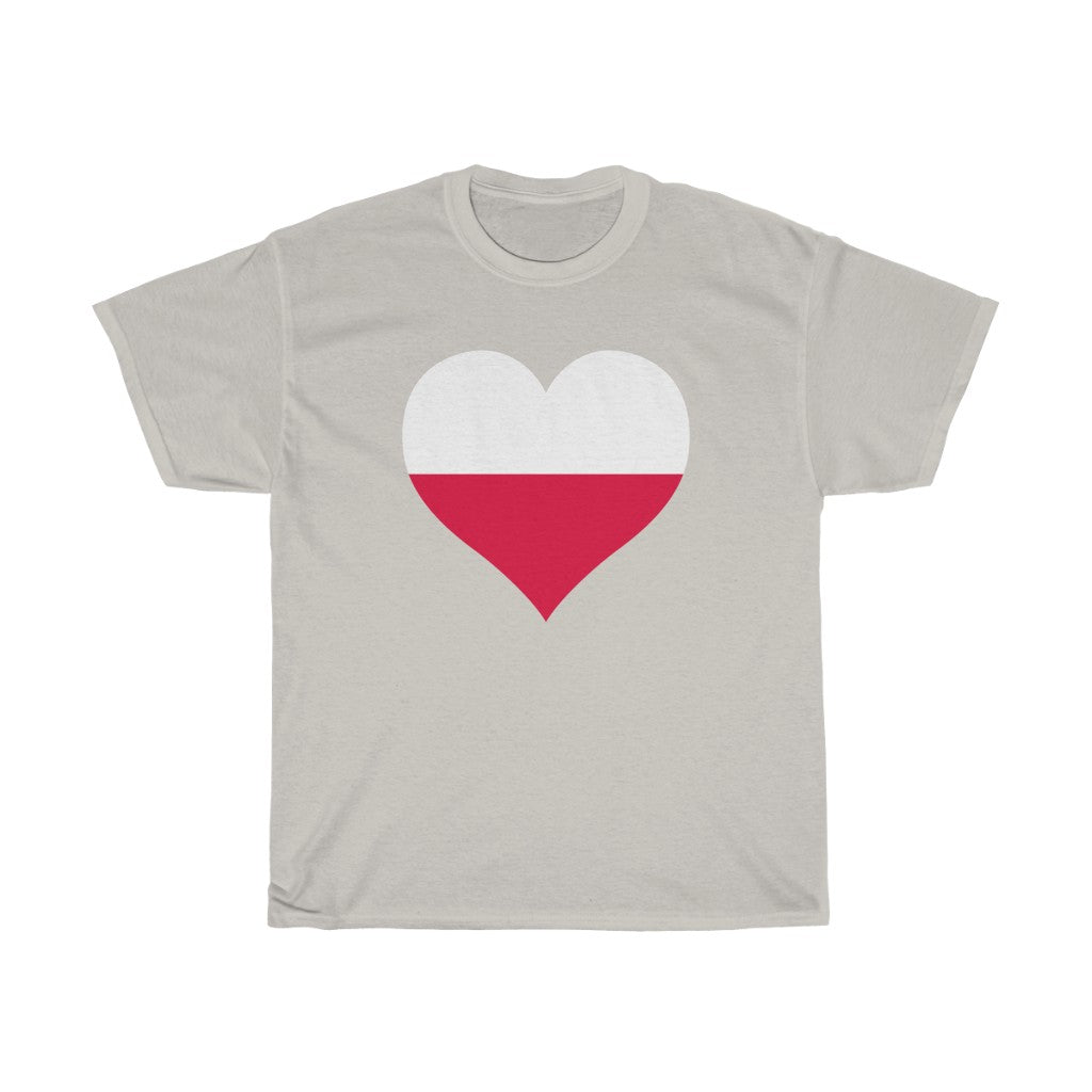 Poland Heart Flag Standard Tee - Unisex