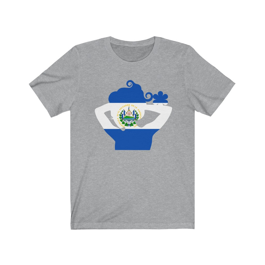 El Salvador Lady Flag Premium Tee - Unisex