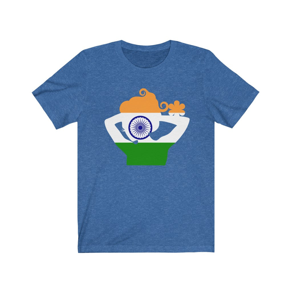 India Lady Flag Premium Tee - Unisex