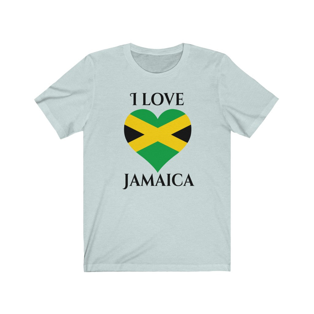 Jamaica Heart Flag Premium Tee 1 - Unisex