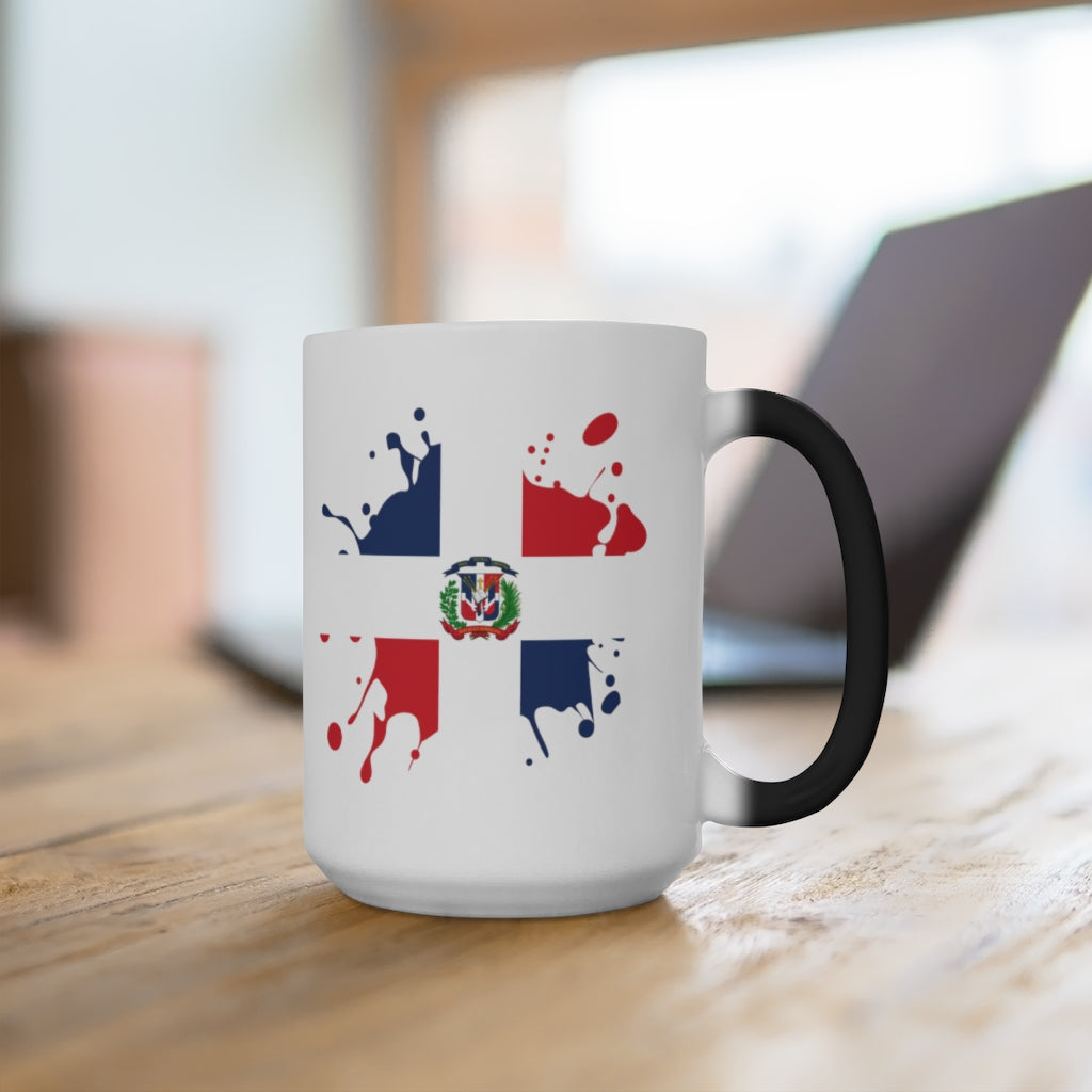 Dominican Republic Splat Color Changing Mug