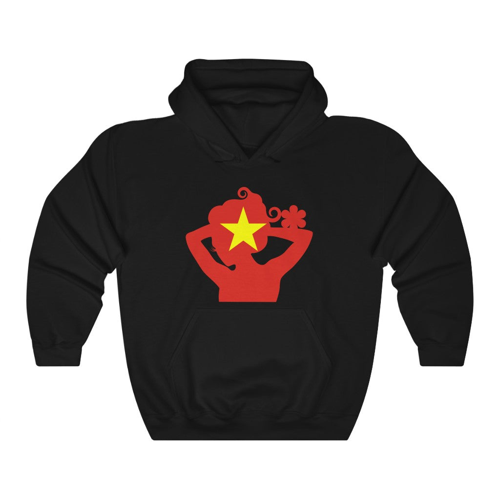 Vietnam Lady Flag Hoodie Sweatshirt - Unisex