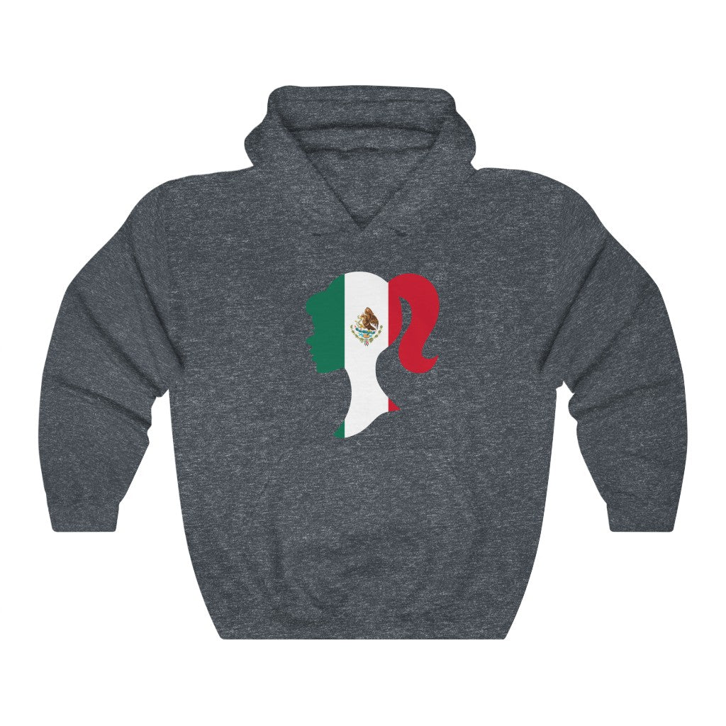 Mexico Girl Flag Hoodie Sweatshirt - Unisex