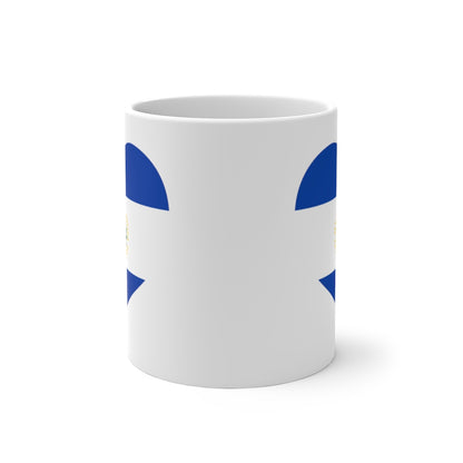 El Salvador Heart Color Changing Mug