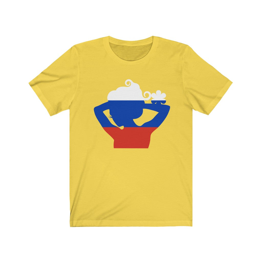 Russia Lady Flag Premium Tee - Unisex