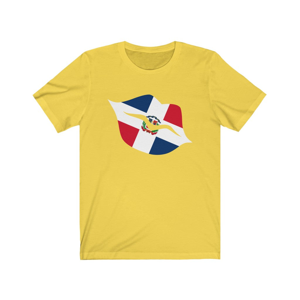 Dominican Republic Lips Flag Premium Tee - Unisex