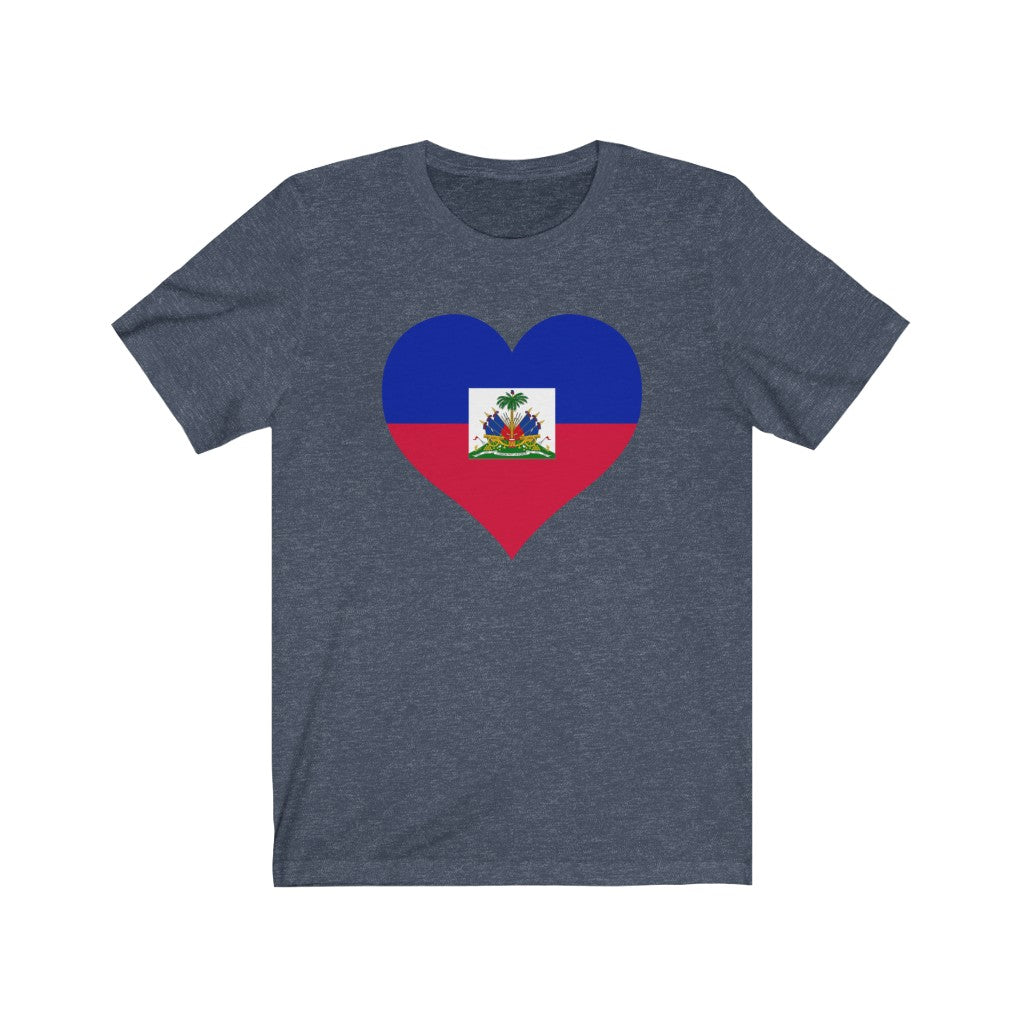 Haiti Heart Flag Premium Tee - Unisex