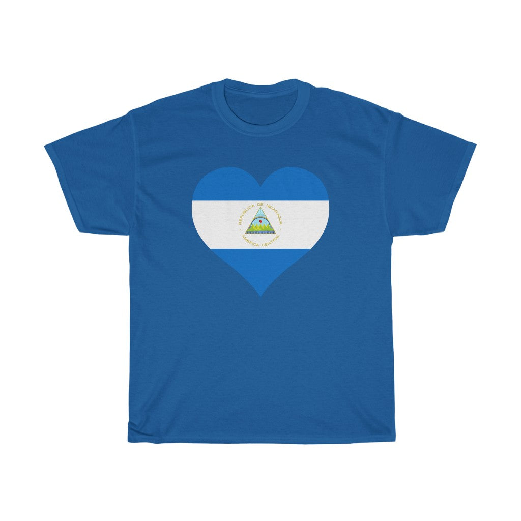 Nicaragua Heart Flag Standard Tee - Unisex