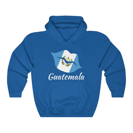 Guatemala Lips Flag Hoodie Sweatshirt 2 - Unisex