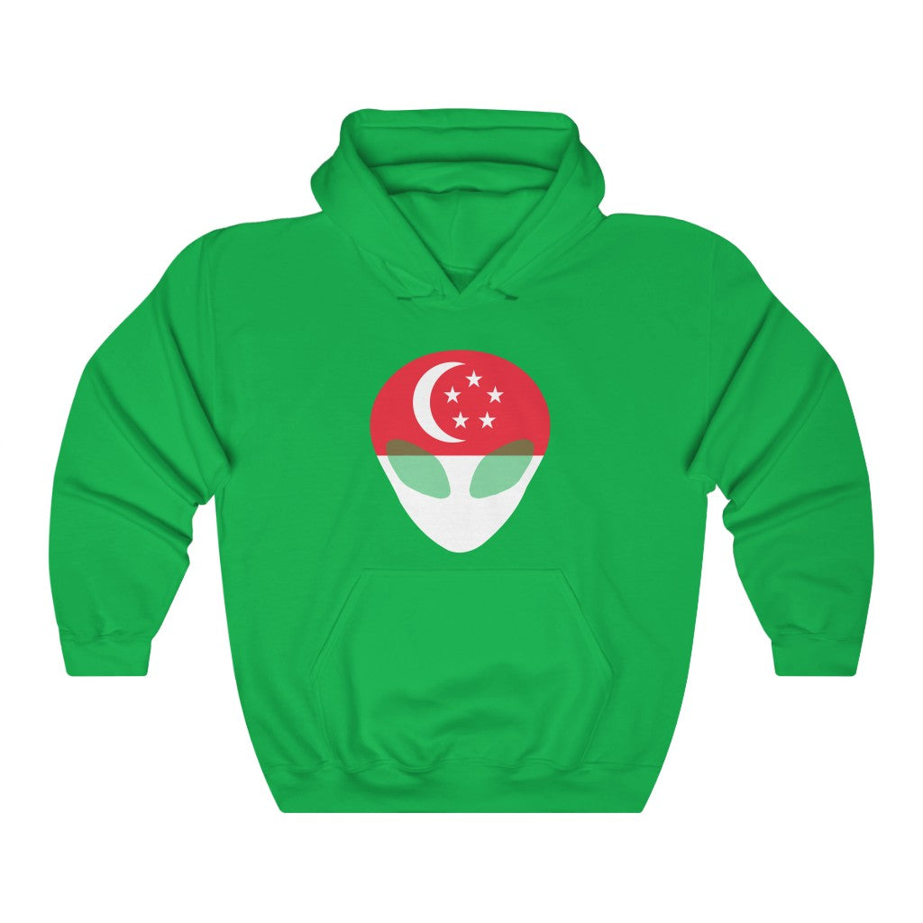 Singapore Alien Flag Hoodie Sweatshirt - Unisex
