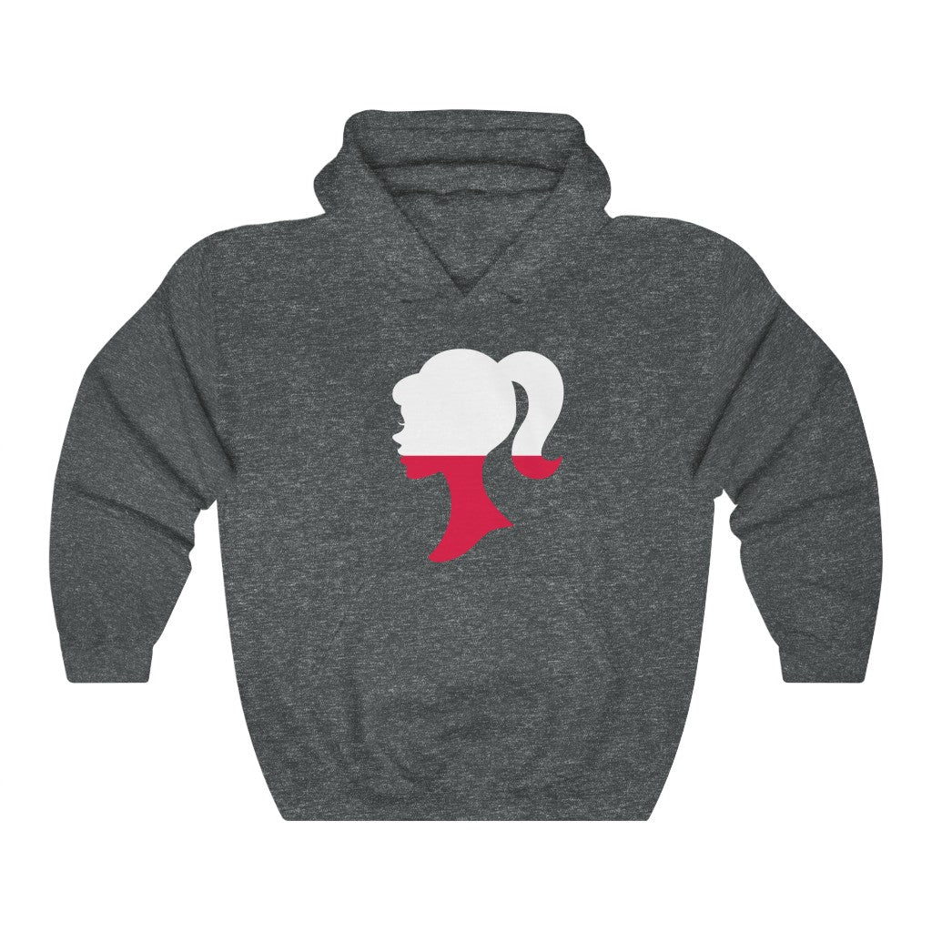 Poland Girl Flag Hoodie Sweatshirt - Unisex