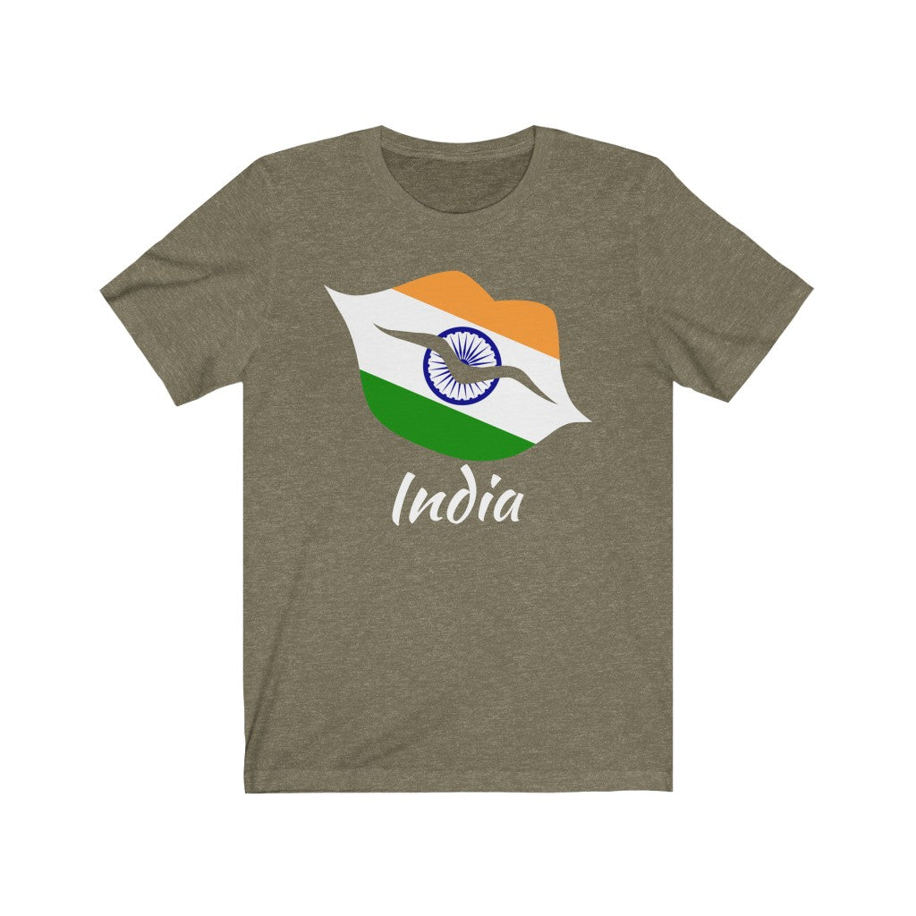 India Lips Flag Premium Tee 2 - Unisex
