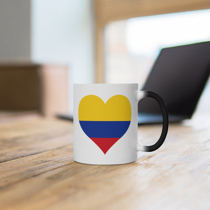 Colombia Heart Color Changing Mug