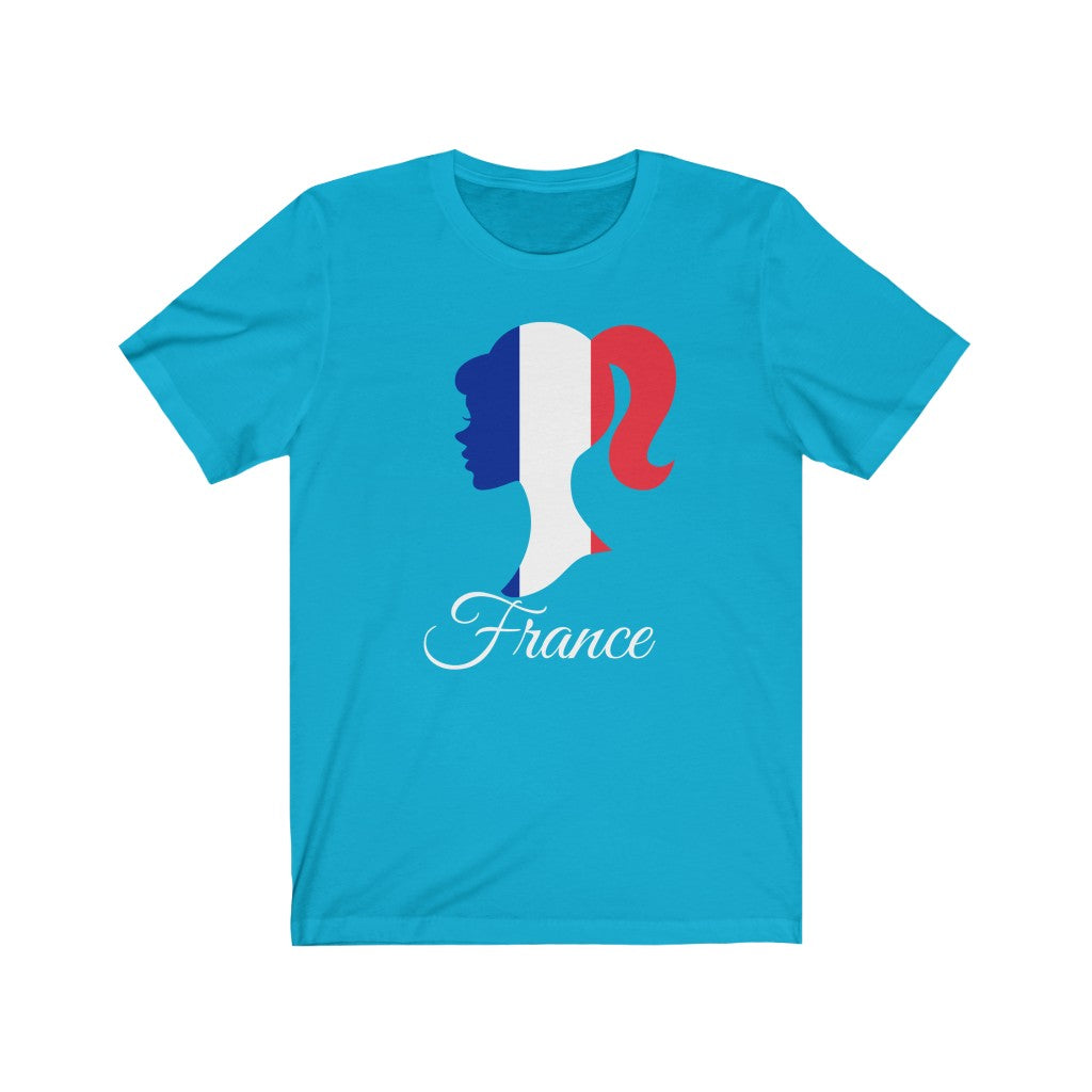 France Girl Flag Premium Tee 2 - Unisex