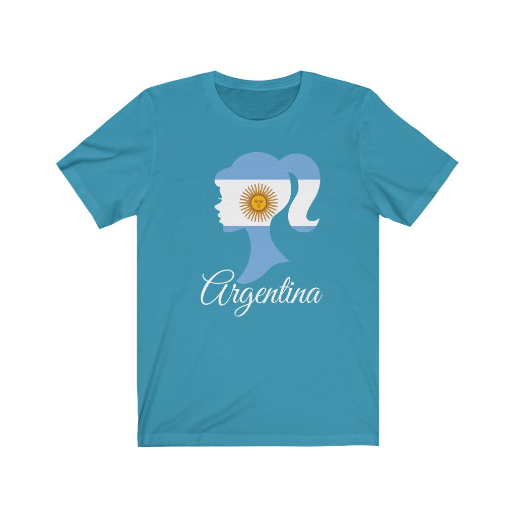 Argentina Girl Flag Premium Tee 2 - Unisex