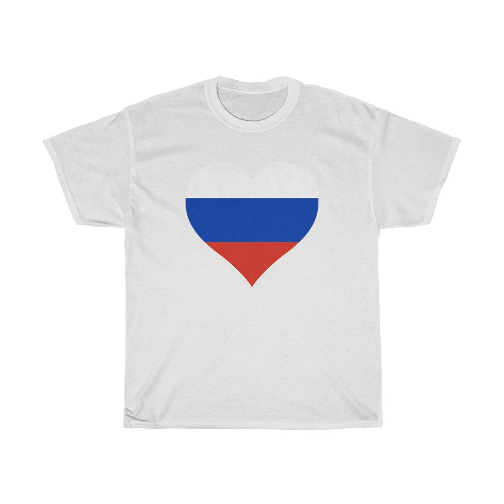 Russia Heart Flag Standard Tee - Unisex