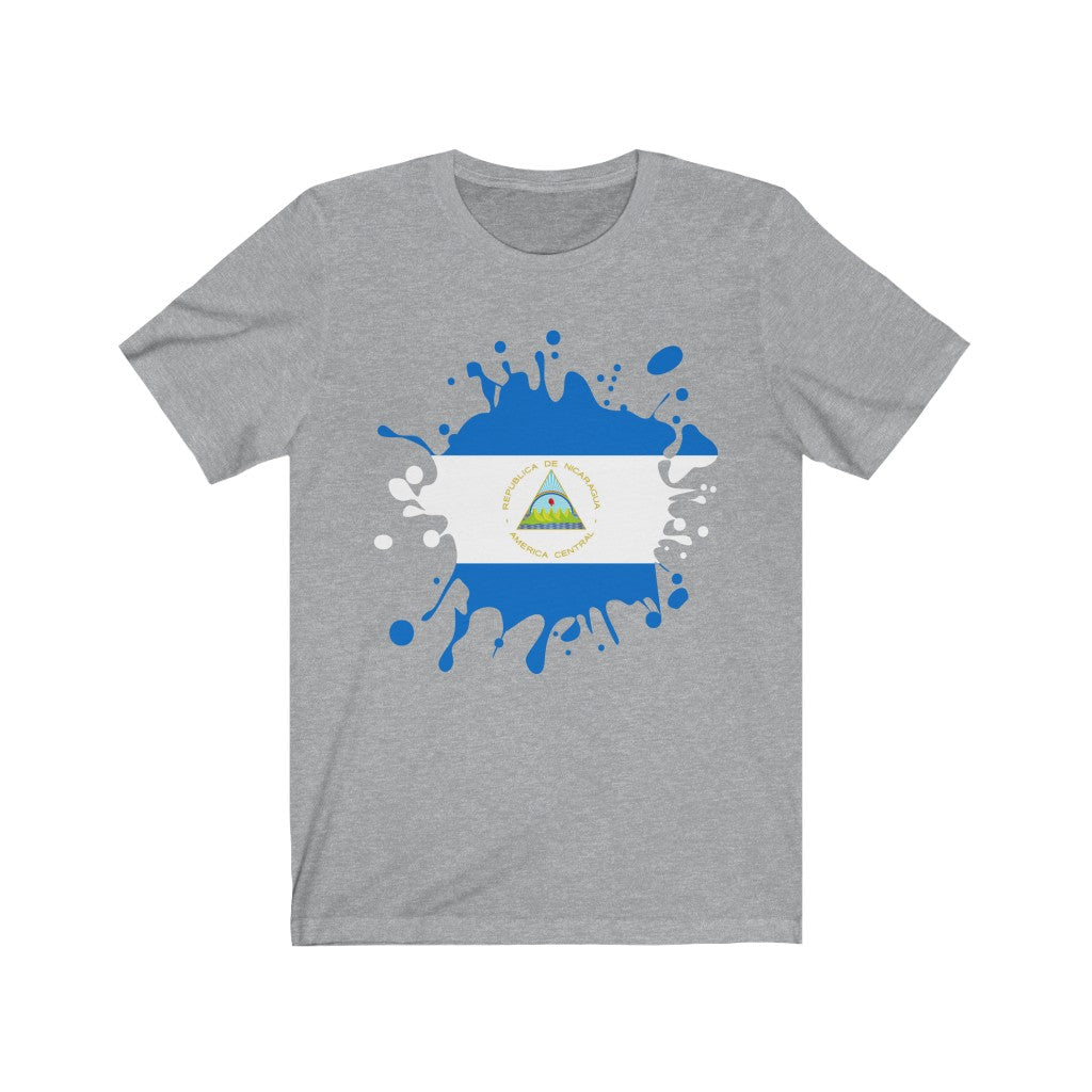 Nicaragua Splat Flag Premium Tee - Unisex