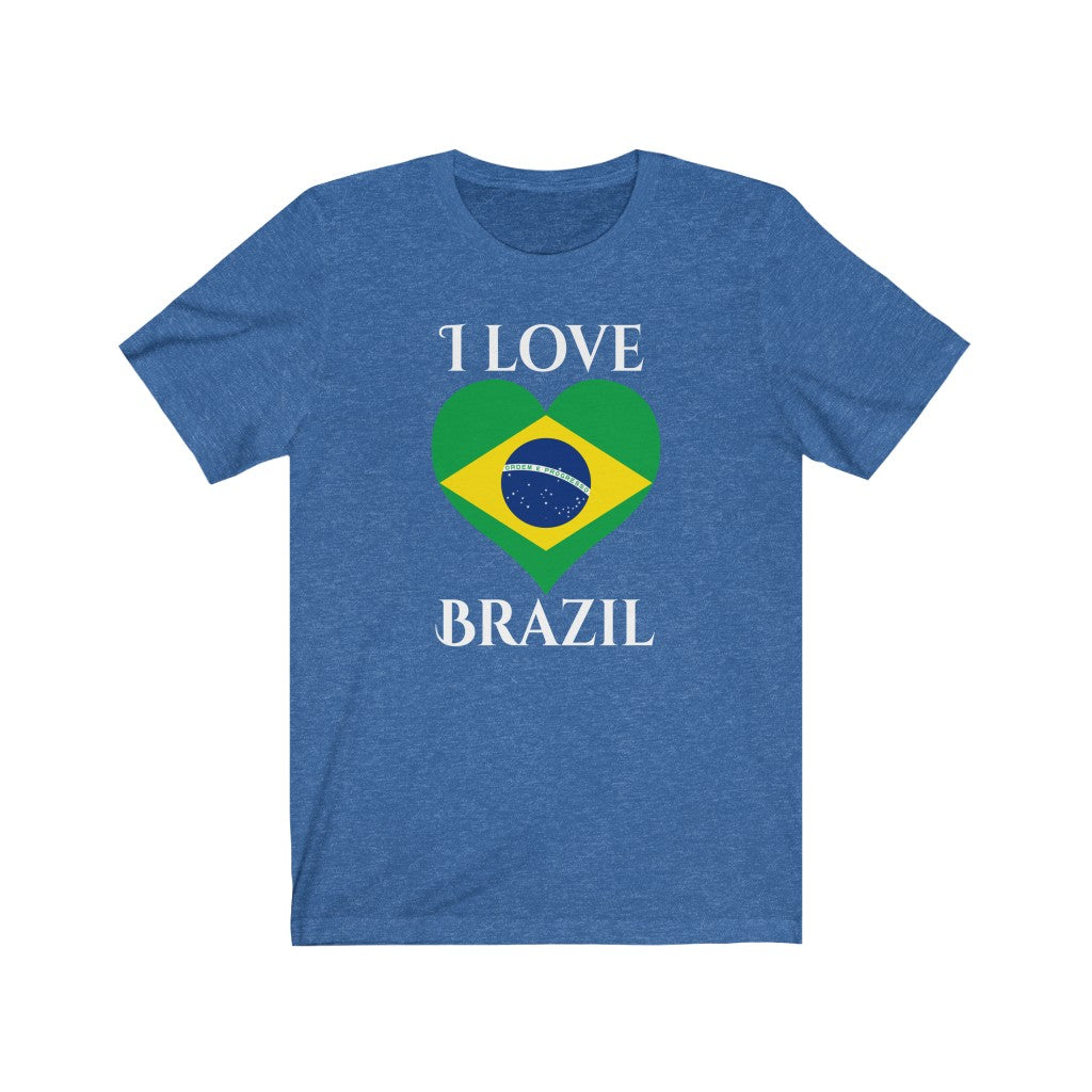 Brazil Heart Flag Premium Tee 2 - Unisex