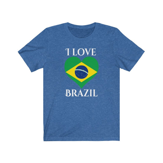 Brazil Heart Flag Premium Tee 2 - Unisex