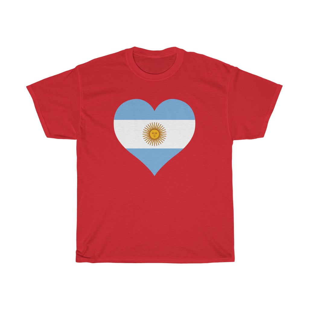 Argentina Heart Flag Standard Tee - Unisex