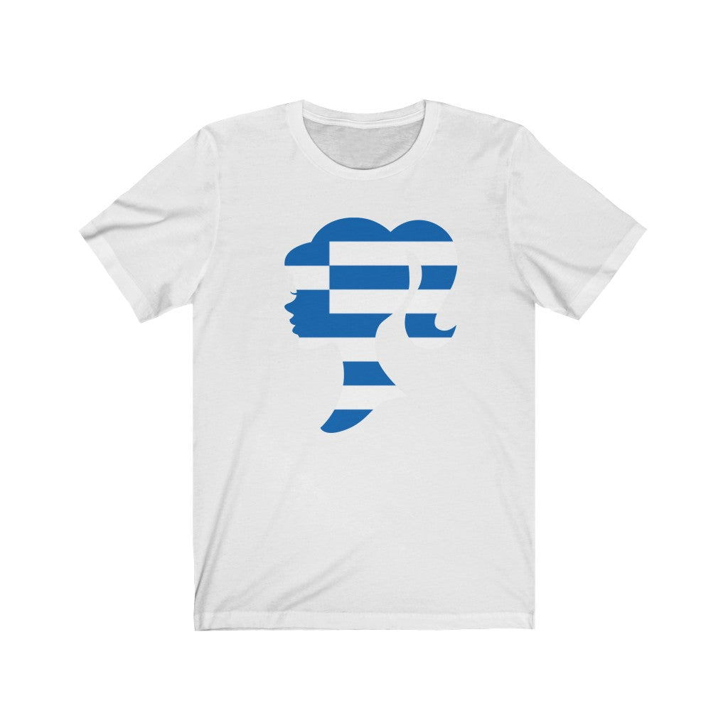 Greece Girl Flag Premium Tee - Unisex