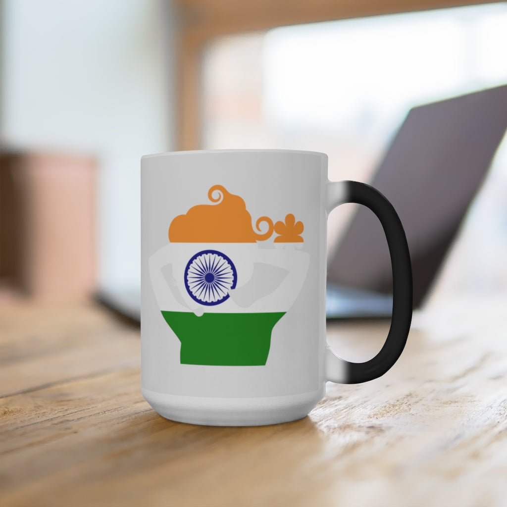 India Lady Color Changing Mug