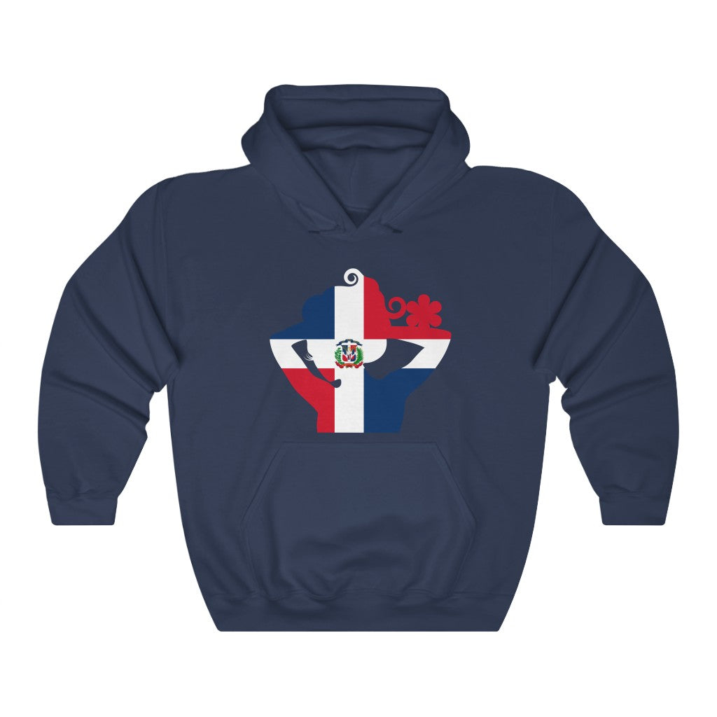 Dominican Republic Lady Flag Hoodie Sweatshirt - Unisex