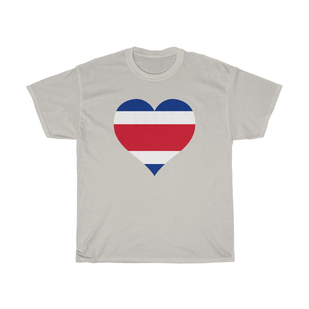 Costa Rica Heart Flag Standard Tee - Unisex