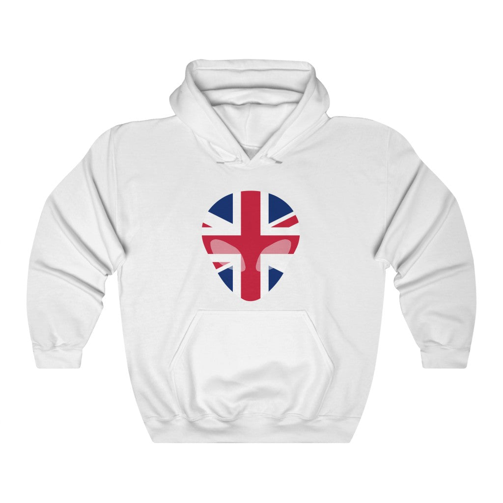 United Kingdom Alien Flag Hoodie Sweatshirt - Unisex