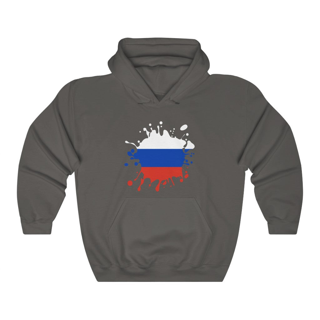 Russia Splat Flag Hoodie Sweatshirt - Unisex
