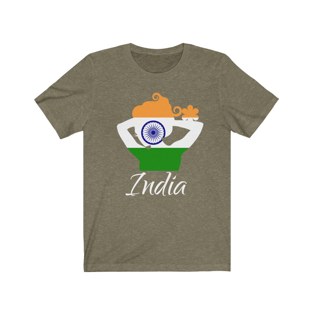 India Lady Flag Premium Tee 2 - Unisex