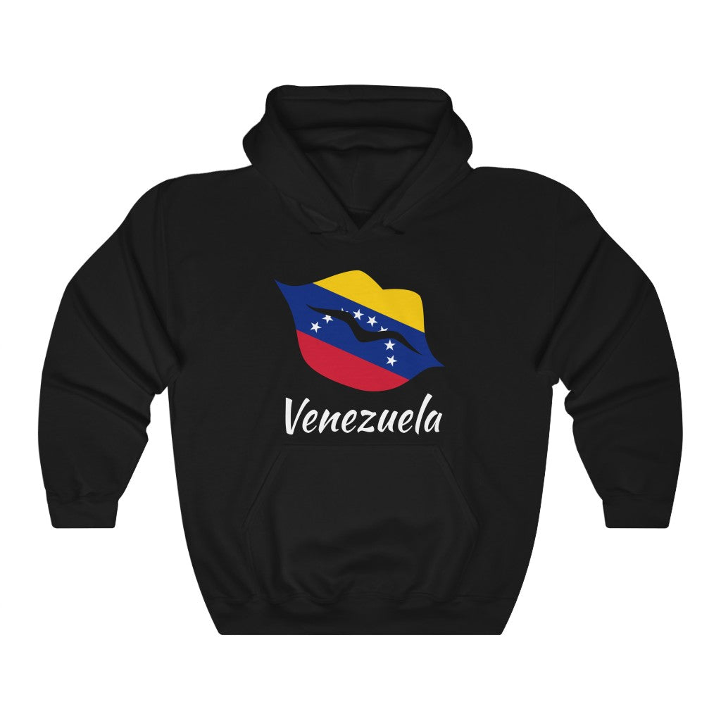 Venezuela Lips Flag Hoodie Sweatshirt 2 - Unisex