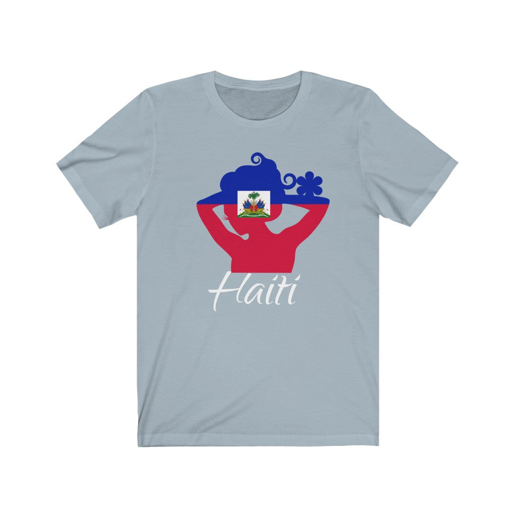 Haiti Lady Flag Premium Tee 2 - Unisex