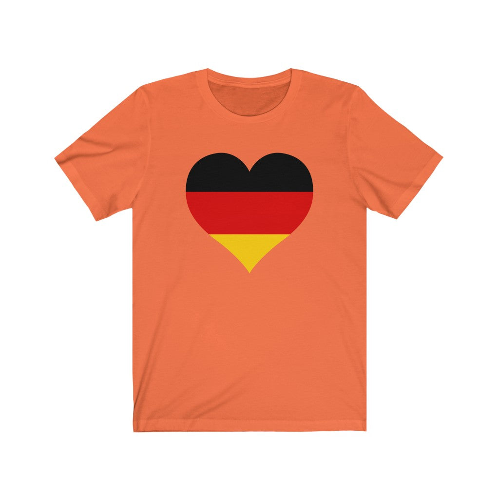 Germany Heart Flag Premium Tee - Unisex