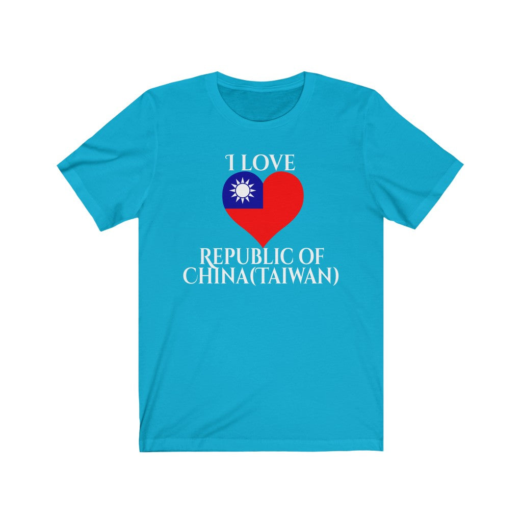 Republic of China - Taiwan Heart Flag Premium Tee 2 - Unisex