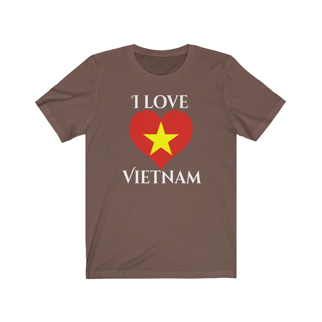 Vietnam Heart Flag Premium Tee 2 - Unisex