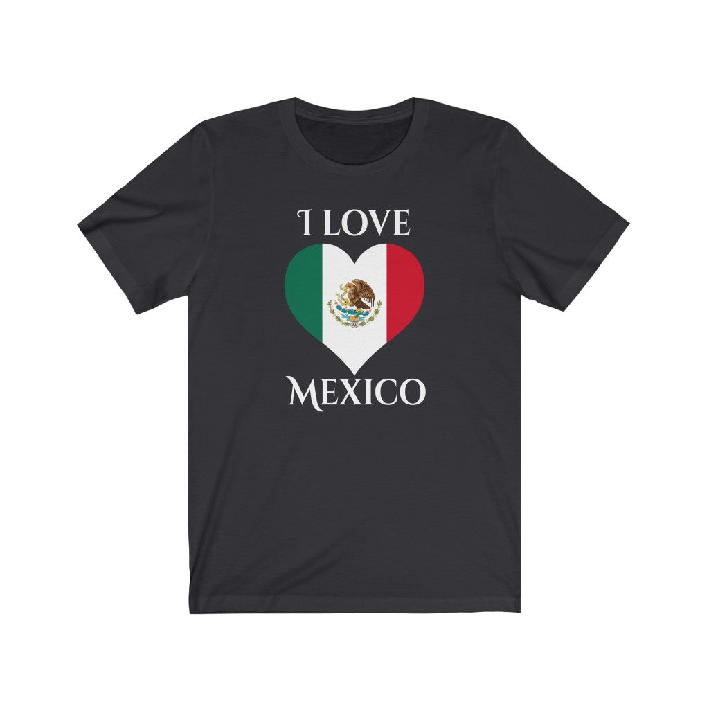 Mexico Heart Flag Premium Tee 2 - Unisex