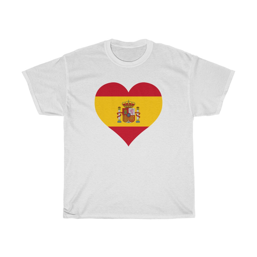 Spain Heart Flag Standard Tee - Unisex