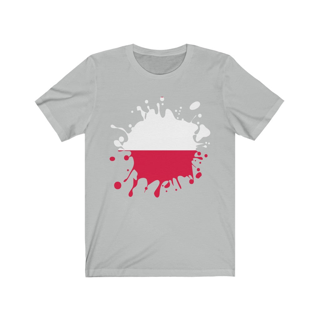 Poland Splat Flag Premium Tee - Unisex