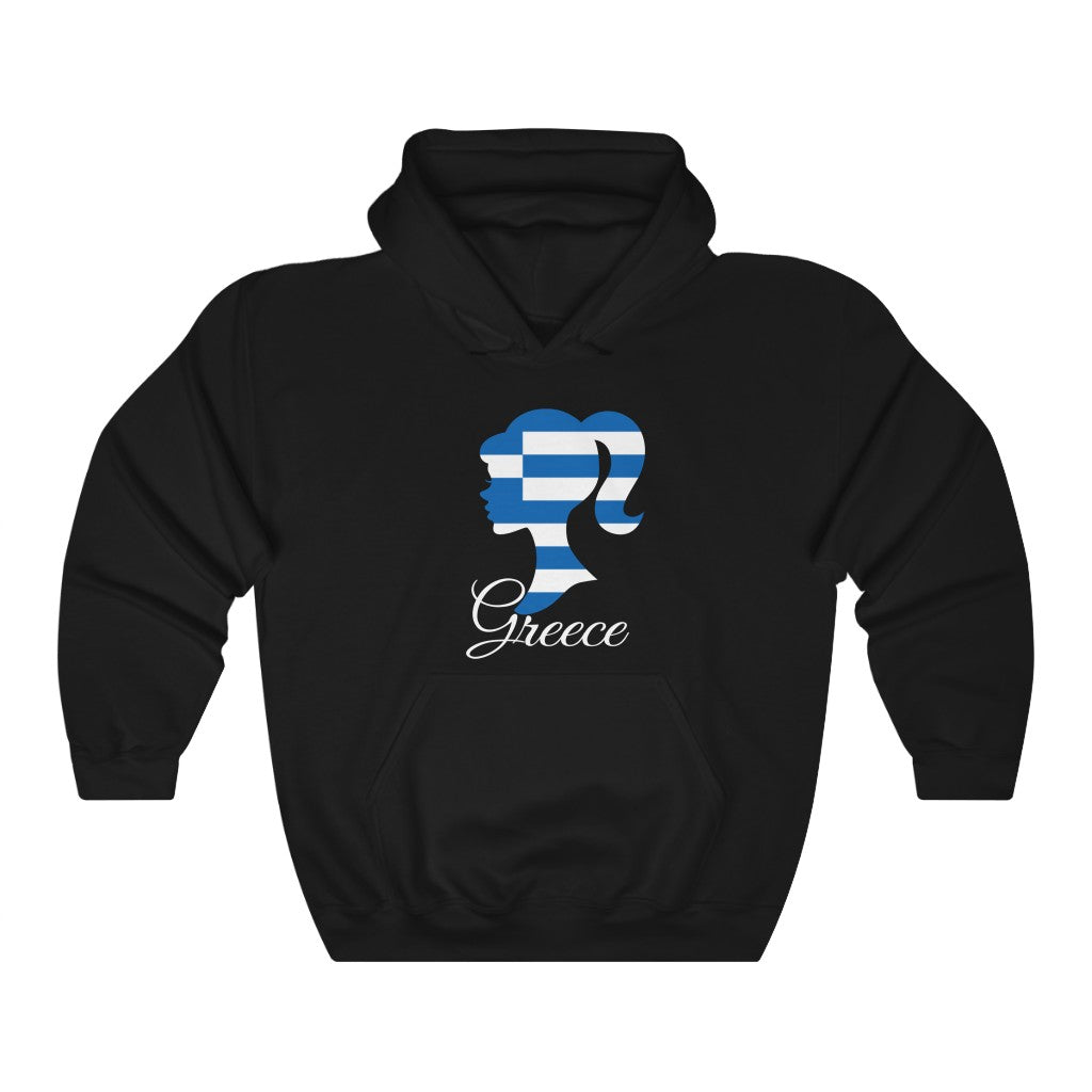 Greece Girl Flag Hoodie Sweatshirt 2 - Unisex