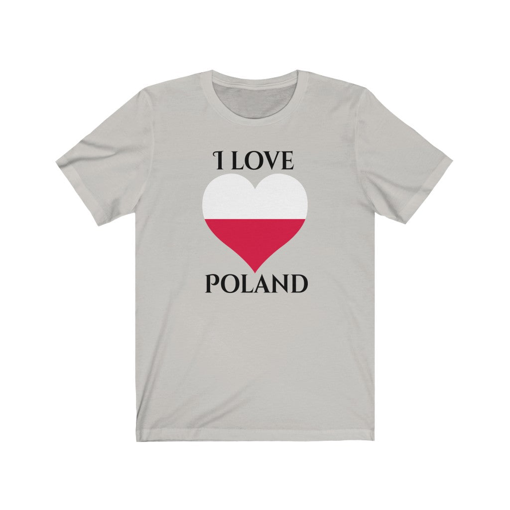 Poland Heart Flag Premium Tee 1 - Unisex