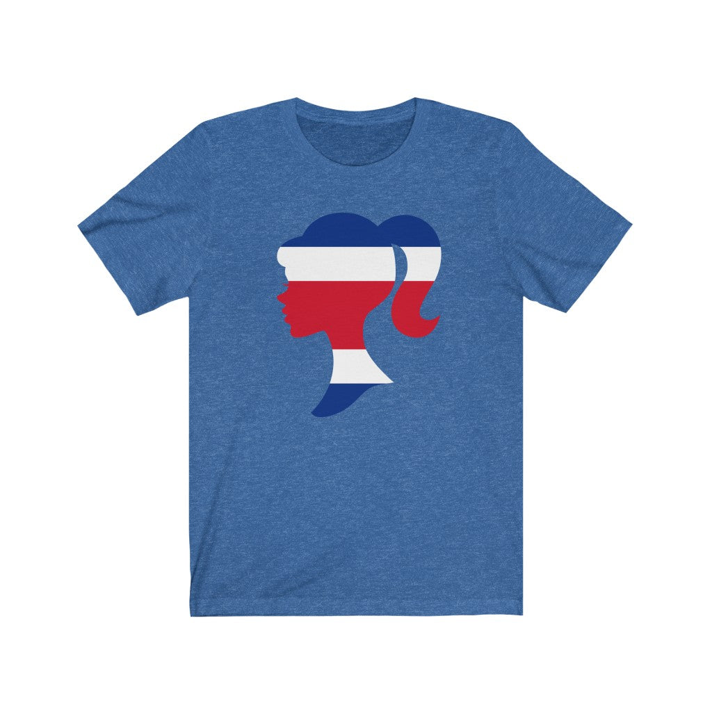 Costa Rica Girl Flag Premium Tee - Unisex
