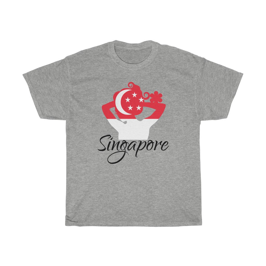 Singapore Lady  Flag Standard Tee 1 - Unisex