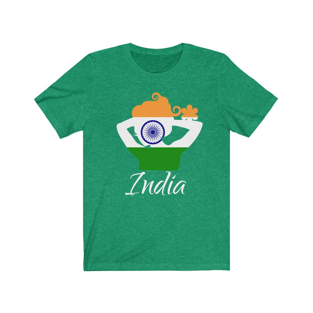 India Lady Flag Premium Tee 2 - Unisex